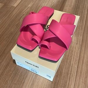 Open Edit Hot Pink Sandals